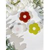 PetitePop Simple Flowers Sticky Mobile Phone Grip,Solid Color Clear Cell Phone Stand, Expanding Cell Phone Charms Accessory, Interchangeable Finger Kickstand, Collapsible Handle Grip Holder for Kindle