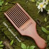 MANETURAL Beard Pick for Men 7" Handmade Afro Hair Comb - Wooden Grooming Tool for Men, Women with Wavy, Kinky, Curly Hair - Anti-Static Styling Precision"