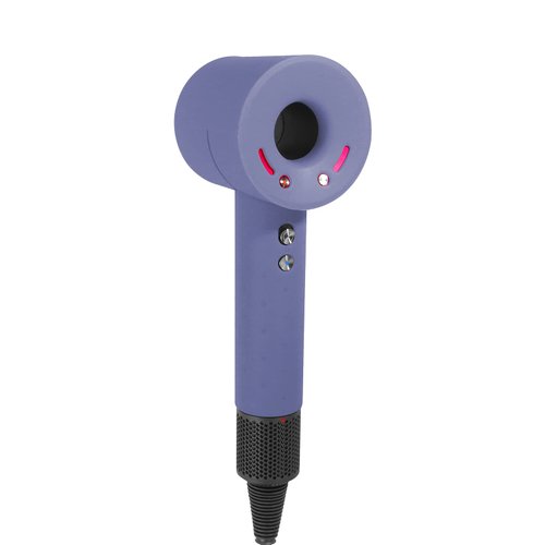 Silicone Cover for Dyson Hair Dryer Protective Washable Soft Case Shockproof Anti-scratch Traveling Cover Fits Dyson Hair Dryer Accessories. (Purple)