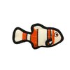 TUFFY - World's Tuffest Soft Dog Toy - Ocean Fish- Squeakers - Multiple Layers. Made Durable, Strong & Tough. Interactive Play (Tug, Toss & Fetch).Machine Washable & Floats (Junior 2 Pack, Orange)
