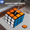 STEAM Life Speed Cube Set 5 Pack Magic Cube | Includes Speed Cubes 3x3, 2x2 Speed Cube, Pyramid Cube, Megaminx Cube Puzzle Cube Bundle for Kids & Adults