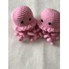 Znet3D Jellyfish Crochet Stuffed Plush Toy - Handmade in The USA - Soft and Adorable. A (Pink)