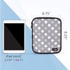 LUXJA Carrying Bag Compatible with Cricut Pen Set and Basic Tool Set, Double-layer Organizer Compatible with Cricut Accessories (Bag Only), Gray Dots