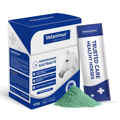 Vetanimus Electrolytes with Apple Flavor Replenish Sweat Loss Promote Balance of Electrolytes and Minerals in Horses Hydration Boost with Electrolytes