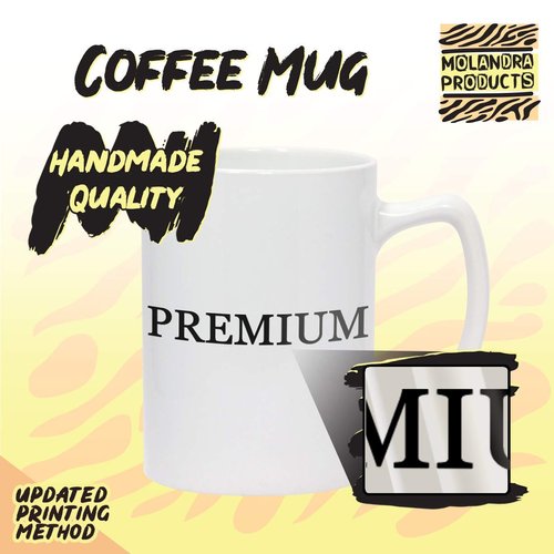 Molandra Products Ate A Vegan Meal - 14oz White Ceramic Statesman Coffee Mug