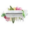 Leadigol Silk Flower Hair Comb Elegant Temperament Women Hair Comb Gift Hair Ornaments Korean Hairpin