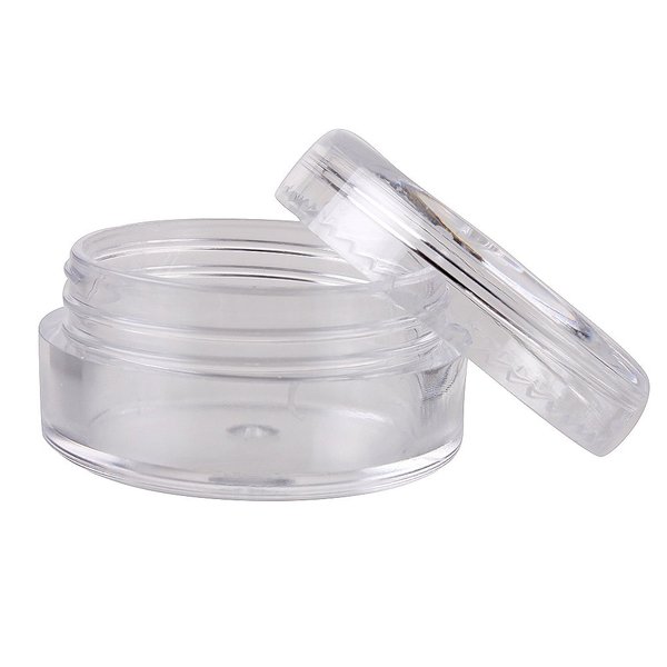 Sealike Empty Clear 5 Gram Plastic Pot Jars Cosmetic Containers Holders With Lids Pot Jars Eyeshadow Container Lot(50 Pcs)