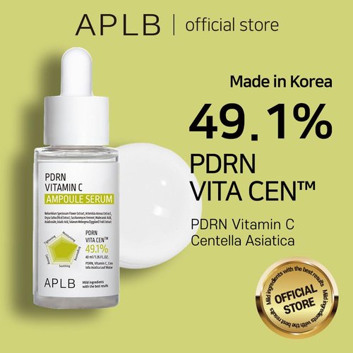 APLB PDRN Vitamin C Ampoule Serum | PDRN VITA CEN™ 49.1% 1.35 FL.OZ/Korean Skincare, Wrinkle Care, Elasticity care, Moisturize, Revitalize for gentle and improve skin texture