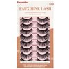 VANAODUC False Eyelashes 3D Natural Cat-eye Wispy Faux Mink Lashes, Lightweight & Comfortable, Reusable, Cruelty-Free, 10 Pairs Fake Eyelashes,Eye Lashes Length Range of 9-14MM