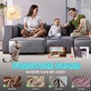 Anti-Cat Scratch Furniture Protector - Clear Vinyl Couch Protector from Cat Claws, Scratch Deterrent Tape for Sofa Corners, Single-Sided Sticky Couch Protector for Cats (200"x 12.4")