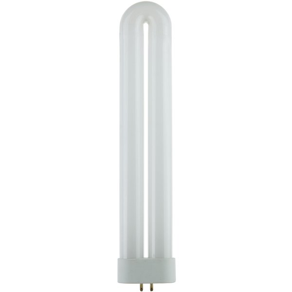 Sunlite 05160-SU T6 Fluorescent U-Shaped Light Bulb, 18 Watts, UV Light, 365nm Color Wavelength, GX10q 4-Pin Base, Plug-in, 5,000 Hour Life Span, Clubs, Restaurants, Party Lights, Blacklight, 1 Count