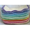 Gina's Soft Cloth Shop 2 Ply Organic Birdseye Washable Baby Wipes 8x8 Inches Set of 20 Rainbow Assortment