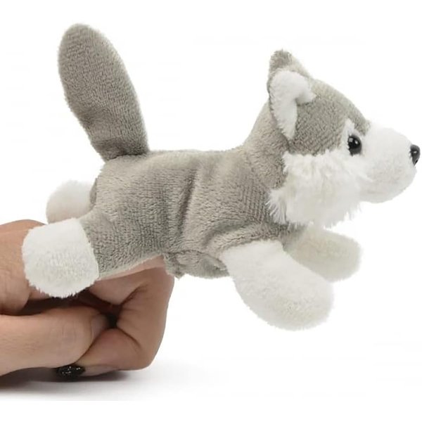 Unipak 1155WO Wolf Plush Finger Puppet, 5-inch Length