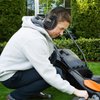 PROTEAR AM/FM Radio Headphones 25dB NRR,Noise Reduction Safety Earmuffs,Digital Display Headset,Powered by AA Battery,Hearing Protection for Walkman Mowing Lawn Work(Black)