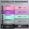 Resistance Bands for Working Out Women - 5 Booty Bands for Women and Men Best Exercise Bands Workout Bands for Workout Legs Butt Glute - Gym Fitness Fabric Bands Set for Home with Training Guide
