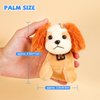 Niceup 24PCS Adopt Puppy Party Favors Bulk Mini Dog Paw Stuffed Animals Adoption Class Pet Puppy Toys Doll for Party Bag Christmas Valentine's Day Goodie Bag Stuffer Gift Fillers