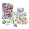 14 Pc Lovely Slime Making Kit for Kids | DIY Fluffy Glitter Slime Kit with Premade Slimes, Molds & Fun Additives | Fun Creative Play Stress-Relief Toy | Birthday Party Favors Gift for Girls & Boys
