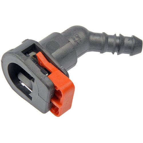 Dorman 800-134 Fuel Line Connector 3/8 In. Steel To 5/16 In. Nylon With 45 Degree Bend, 2 Pack