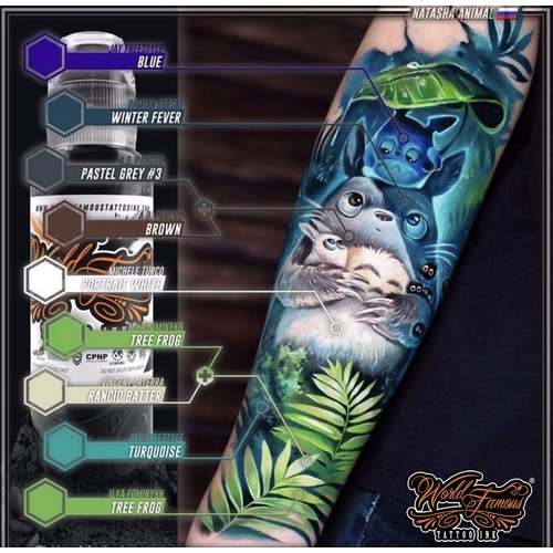 World Famous Grey Tattoo Ink, Vegan and Professional Ink, Made in USA, Pancho Pastel Grey #3, 4 oz