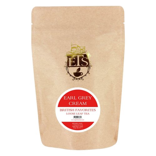 English Tea Store Loose Leaf Tea, Earl Grey Cream, 16 Ounce, 1 Pound (Pack of 1)