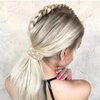 YISSION 4Pcs Sparkly Rhinestone Hair Ties Crystal Hair Barrettes Ponytail Holder Glitter Elastics Scrunchies Fancy Hair Clips for Thin Thick Hair Rhinestone Hair Accessories for Women Girls