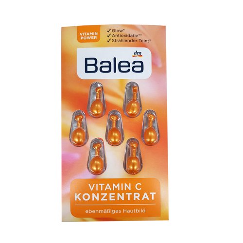 Balea 3 x Vitamin C Concentrate, 3 x 7 Capsules (21 Applications) - German Product