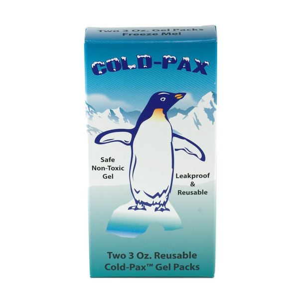 GMS Cold Pax Ice Pack Reusable 4 Pack - Extra Cold Ice Pack Replacements - 3 oz Multipurpose Gel Packs for Aches, Pains, Bruises, Sores, Coolers, Lunch Boxes, and Medical Purposes
