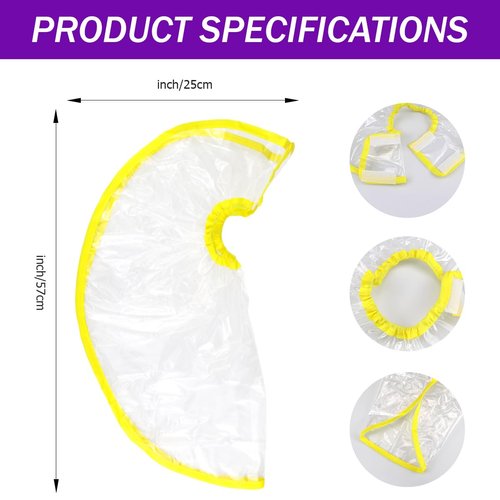 FERCAISH Hair Funnel for Upright Shampooing, Foldable Funnel Rinse Shampoo Washing Tool for Home Salon Hair Shampoo Washing Rinse Cape Accessory (Yellow)