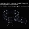 lasenersm 2 Pieces Clear Acrylic Headband Display Stand Single Headband Holder Hairband Display Stand Hair Hoop Holder Acrylic Headband Organizer, Transparent