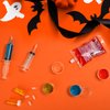 Uiifan 120 Pcs Halloween Party Supplies Blood Bags for Drinks Jelly Syringes 2 Oz Jell Shot Cups with Lids Pill Candy Bottles Vampire Drink Pouches Containers for Zombie Props Nurse Party Decorations