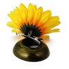 3PCS Yellow Hawaii Style Sunflower Hairpins Alligator Clips Hair Accessories for Party Beach Vacation Women Lady Girls (3.9 inch)