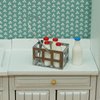 SAMCAMI Dollhouse Furniture Toy Refrigerator - Doll House Furniture Toys for Dollhouse Kitchen - Miniature Dollhouse Furniture 1 12 Scale Incl Toy Fridge, Beer and Other Dollhouse Accessories (White)