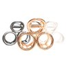 Generic Small/medium rose gold or silver circles metal hair claw clip (Primary color: Silver), 1 Count (Pack of 1)