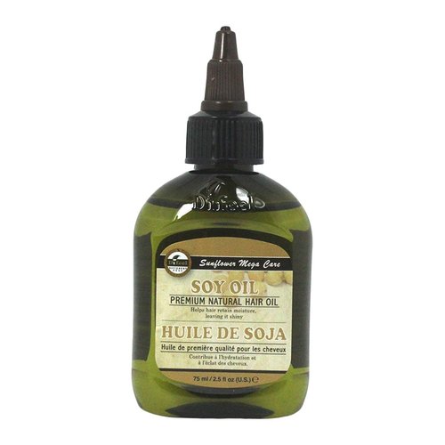 Difeel Sunflower Premium Natural Hair Oil, Soy, 2.5 Ounce