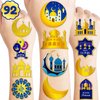 Happy Eid Al Adha Ramadan Kareem Mubarak Temporary Tattoos Themed Birthday Party Favors Decorations Supplies Festival Decor Moon Star Tattoo Stickers Gifts For Kids Boys Girls School Prizes Carnival
