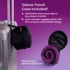 Cabeau Evolution Cool Travel Neck Pillow Cooling Airflow Vents, Memory Foam Neck Support, and Adjustable Clasp - Comfort On-The-Go with Carrying Case - Airplane, Train, Car, and Gaming (Black)