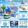 Aleath 100PCS Magnetic Building Blocks-for Kids, Chirstmas Build Magnet World Set for 3-10 Years Old Boys & Girls Magnetic Building Toys for Toddler (XMS)