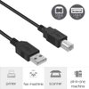 SupplySource 6ft USB Cable Cord Replacement for Canon All-in-One Printer Pixma MP490 MP495 MP500 MP530