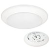 American Lighting Quick Disc 4 in. White Round 120V, 3000K, 9W, 500Lm Downlighting, Easy to Install, Dimmable, Led for Residencial, and Commercial Use (1 Pack)