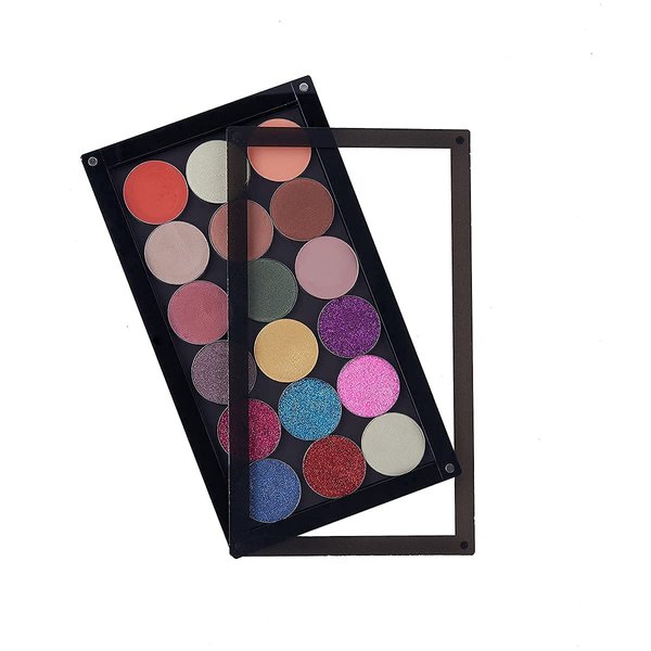 Coosei Acrylic magnetic Makeup Palette Empty Eyeshadow Palette with Magnet Clear Window