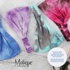 Motique Accessories Stretchy Headwrap Tye Dye Boho Wide Hair Band Yoga (Medium Blue)