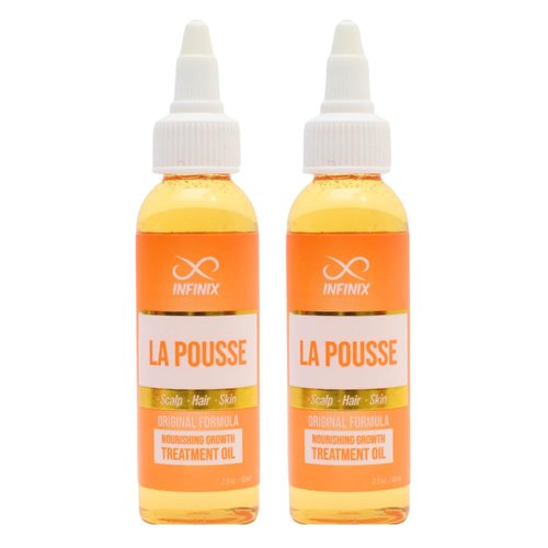 Infinix La Pousse Nourishing Growth Treatment Oil – Scalp, Hair & Skin – Deep Moisture & Strengthening – Paraben-Free, Sulfate-Free, Cruelty-Free – 2 fl oz (60ml)- pack of 2