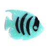 Fantasy Stripe Fish Hair Clip,Acetate Hair Clip,Big Claw Clip for Women,Cyan