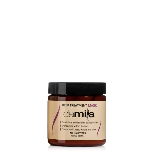 damila Keratin Hair Mask For Dry Damaged Hair - Deep Conditioning Hair Mask For Curly, Frizzy Hair - Removes Frizz, Repairs Split Ends, Restores Silkiness and Shine - 4.0 Fl. Oz