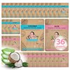 ORIGINAL DERMA BEAUTY 36 PK Vegan Face Masks for Skincare - Coconut, Aloe, Vitamin, Cucumber Facial Sheet Mask Korean Skin Care (36PK Aloe & Coconut)