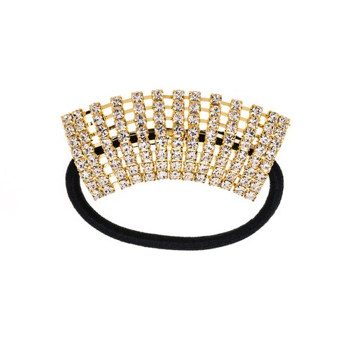 Xiwstar 5Pcs Elastic Hair Scrunchies Rhinestone Hair Bands Crystal Hair Ties Hairband Girls Women Headband Ponytail Holder Hair Accessories