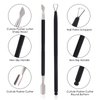 Cuticle Trimmer with Cuticle Pusher and Cutter-YINYIN Cuticle Cutter Cuticle Nipper Professional Stainless Steel Cuticle Clippers Durable Pedicure Manicure Tools for Fingernails and Toenails (Black)