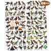 108 PCS T Rex Dinosaur Temporary Tattoos Birthday Party Decorations Favors Supplies Decor 3D Tyrannosaurus Rex Dino Trex Cute Stickers For Toddller Boys Girls Gift School Prizes Rewards