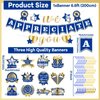 CHUNNIN We Appreciate You Banner Decorations Blue Gold Thank You Hanging Swirls Sign Employee Appreciation Streamer for Pastor Staff Teacher Retirement Doctor Nurse Thanksgiving Party Supplies