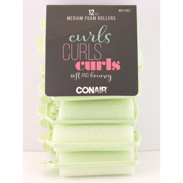 Conair Medium Foam Hair Rollers - 12 Pcs.